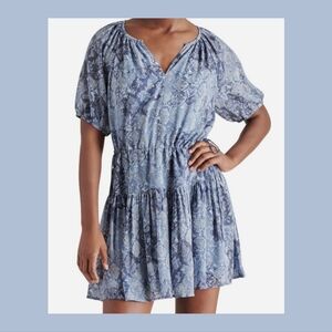 STEVE MADDEN SNAKESKIN PRINT MINIDRESS